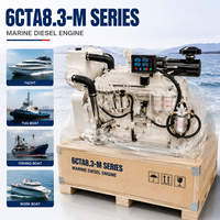 Motor Diésel Marino CUMS 6CT8.3-GM129 de 6 Cilindros, 129kW, 1800rpm, Refrigerado por Agua, para Barcos de Pesca y de Trabajo