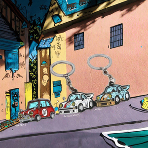 Thanh lịch cổ điển kim loại móc khóa cho Porsche 911 VW T1 hợp kim dễ thương Xe mô hình Keyring Bộ sưu tập UV <span class=keywords><strong>in</strong></span> ấn tùy chỉnh logo thời trang - Product Image 3