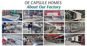 Modern Luxury Prefabricated Tiny Container House Portable Space Capsule Made of Sandwich <b>Panel</b> with Included Furniture - Product Image 5
