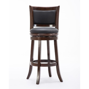Meubles <span class=keywords><strong>de</strong></span> <span class=keywords><strong>bar</strong></span> commerciaux en bois <span class=keywords><strong>de</strong></span> chêne Pieds en bois massif marron <span class=keywords><strong>clair</strong></span> <span class=keywords><strong>de</strong></span> luxe moderne et <span class=keywords><strong>tabouret</strong></span> <span class=keywords><strong>de</strong></span> <span class=keywords><strong>bar</strong></span> à dossier <span class=keywords><strong>de</strong></span> siège en cuir rembourré marron pour <span class=keywords><strong>bar</strong></span> - Product Image 1