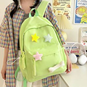 Girls Junior High School Students Genuine Leather Cycling Backpack with External <b>Frame</b> 50-70L Capacity - Product Image 3