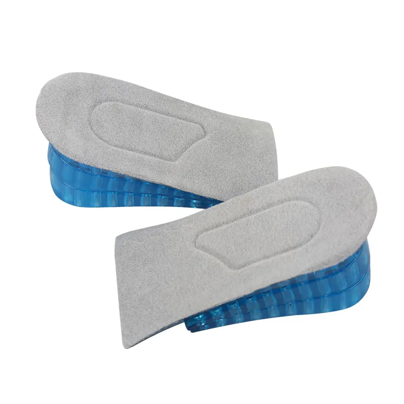 Adjustable 3 layers Comfortable Height Increase TPE Heel Cushion Shoes Insoles Foot Care Shoes Pad