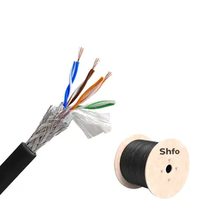 SHFO-ONC Outdoor CAT6 CAT6A 4PR SFTP 28AWG Network Cable CCA Communication Coil LAN Cable