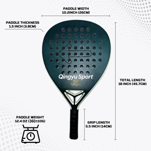 Raqueta de Pádel QINGYU SPORT Personalizada de Fibra de Carbono 3K Kevlar, Raqueta Ligera Tipo <span class=keywords><strong>Pala</strong></span>, Venta al Por Mayor, Pedidos al Por Mayor, En Stock - Product Image 4