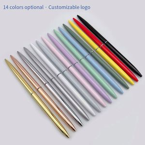Bolígrafos de Metal de Color Caramelo con Logotipo Personalizado, Bolígrafos de Gel de Alta Calidad en Rosa y Oro Rosa, Recarga Negra de 1 mm - Product Image 3