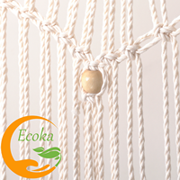 Rideaux de porte en macramé modernes faits à la main, décoration murale pour la maison, tissu 100% coton, Ecoka du Vietnam, modèle 28 Anniversaire