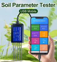 Testeur de sol numérique JIRS 7 en 1 PH Humidité NPK Température Hygromètre Kit de test de sol portable pour utilisation en jardin et en ferme