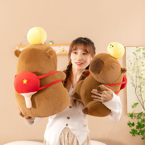 Peluche Linda Ping Pong Dolphin Doll, Sports <span class=keywords><strong>Master</strong></span> Kapibala Doll, jouet en peluche amusant, cadeau, coussin - Product Image 1