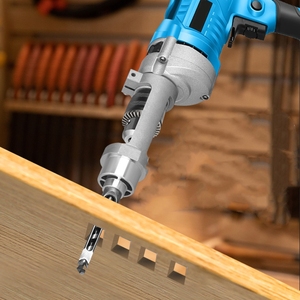 <span class=keywords><strong>HOJI</strong></span>-Perceuse électrique à trous carrés, machine à mortaiser en alliage d'aluminium pour le travail du bois, tenon avec garantie de 3 ans - Product Image 2