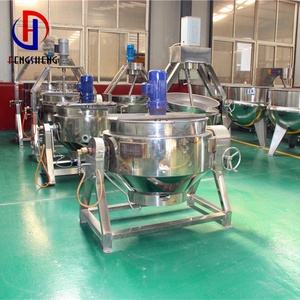 อุตสาหกรรม500ลิตรไฟฟ้าไอน้ำแจ็คเก็ตกาต้มน้ำทำอาหารกับปลุกปั่น - Product Image 3