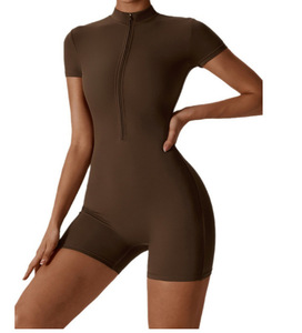 Conjuntos al Por Mayor de Bodysuit de Fitness para Mujer, Romper de Yoga para Gimnasio, Mono Ajustado de Ejercicio con Cierre, Ecológico y de Secado Rápido - Product Image 2