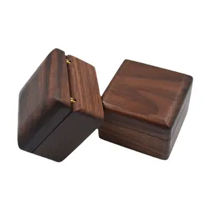 Customizable Luxury Simulate Wood Jewelry Packaging Custom Logo Rings Earrings Necklace Jewelry Packaging Box