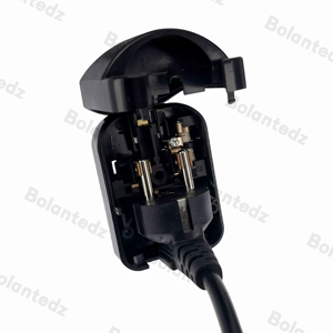 قابس EU إلى UK، <span class=keywords><strong>2</strong></span> دبوس مستدير EU إلى 3 دبابيس قابلة للإزالة، قابس تحويل للسفر في المملكة المتحدة، محول 13A 250V ST-6 - Product Image 6