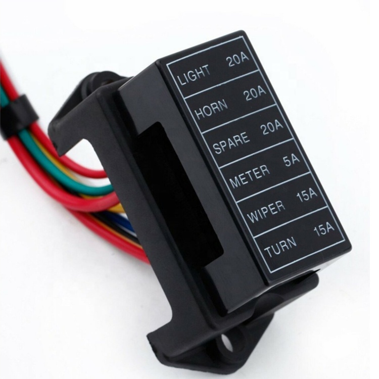 12V/24V 6 способ авто реле Caixa De предохранители, стандартный лезвие предохранителей держатель блока кабельного телевидения De Fusibles Automotriz