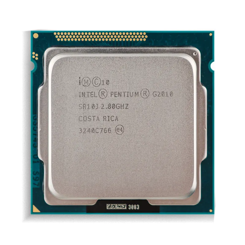 Processeur Intel Pentium G2010, SR10J, 2.80GHz, Dual Core, Socket 1155, pièce d'occasion, pour ordinateur de bureau, bon prix