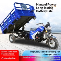 Tricycle à moteur 300cc à carrosserie ouverte, moto à trois roues, moto à essence pour le transport de marchandises