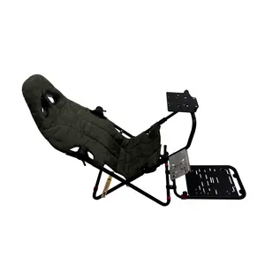 简约风格赛车驾驶模拟器便携式驾驶赛车驾驶舱模拟器座椅，适用于Thrustmaster T300RS T500R