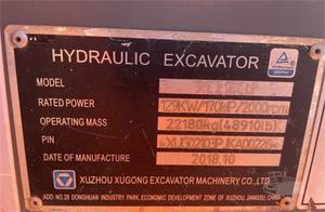 XCMG Xe210cu d'occasion, équipement lourd, pelle hydraulique de 21 tonnes, vente chaude, puissante pelle sur chenilles d'occasion pour le marché africain - Product Image 6