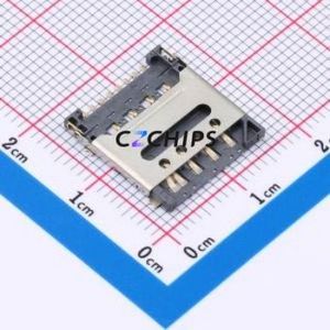 HYCW262-SIM09-150B SIM Card Connector SMD Connector Flip Cover Type Micro SIM Card Card Holder With Card Detection - Product Image 1