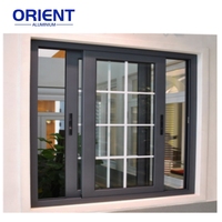 Ventanas Corredizas de Aluminio Resistentes a Huracanes, Doble Vidrio Templado, Eficiencia Energética, Ventanas Exteriores Insonorizadas