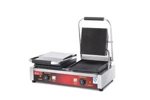 Machine à sandwichs électrique <span class=keywords><strong>Double</strong></span> plaque en acier inoxydable <span class=keywords><strong>Double</strong></span> têtes Contact Commercial grilles de barbecue <span class=keywords><strong>Panini</strong></span> <span class=keywords><strong>Grill</strong></span> - Product Image 3