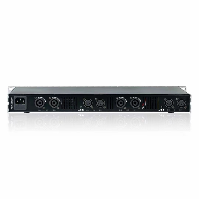 1400w*4 1U Light Weight Professional Metal Stereo Class D Digital Power Amplifier for Karaoke