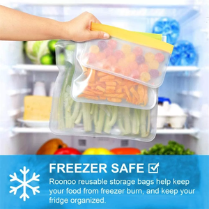 Eco-Friendly Reusable PVC Waterproof Recyclable Storage <b>Bag</b> Custom Logo Customized Color Size for Sugar Noodle Food Storage - Product Image 3