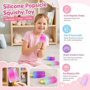 Giocattolo Antistress TOPIN in Silicone Morbido a Forma di Ghiacciolo Colorato, Regalo Sensoriale Divertente per Bambini - Product Image 4