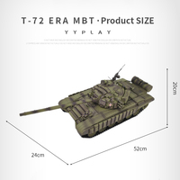 Henglong 3939-1 1/16 escala RC 2,4 Ghz IR + BB TANQUE DE Control remoto modelo ruso tanque de batalla principal de la batería baterías de Metal para juguetes
