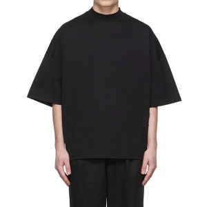 Nuevo diseño de calidad de algodón Loose Fit <span class=keywords><strong>Little</strong></span> Drop Shoulder Blank hombres camiseta - Product Image 4