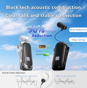 निः शुल्क नमूना नेक्सट K88 वायरलेस व्यवसाय tws इयरफ़ोन वाइब्रेटर में काम करने के लिए डिजिटल डिस्प्ले संकेतक के साथ - Product Image 3