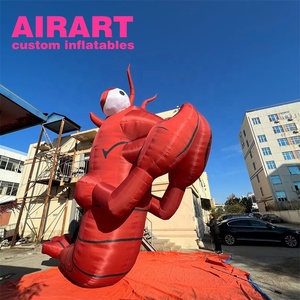<span class=keywords><strong>Ballon</strong></span> gonflable amusant en forme d'homard marin, écrevisse rouge gonflable pour la publicité et la décoration - Product Image 5
