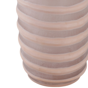 Vaso decorativo in vetro intagliato per composizioni floreali da appoggio, per soggiorno, camera da letto, ufficio. - Product Image 5