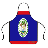 Tablier avec drapeau de la Dominique pour hommes et femmes, idéal pour la cuisine à la maison, la restauration, les chefs, la grillade, le bistro, la pâtisserie et le barbecue
