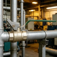 Vanne à boisseau sphérique en laiton verrouillable certifiée CE, 1/2 pouce, filetage femelle, pleine passée, haute pression 1,6 MPa, avec joint PTFE, pour contrôle d'eau, OEM, usage domestique et industriel