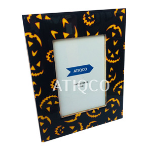 Best Quality Flower Painted Wooden <b>Photo</b> <b>Frame</b> for Home Table Decorations Enameled Wood <b>Frames</b> - Product Image 3