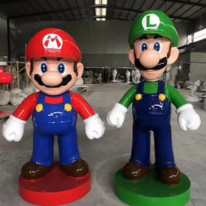 Statue de Mario et Luigi pour décoration d'extérieur, taille réelle, dessin animé, mario brothers sculptures - Product Image 6