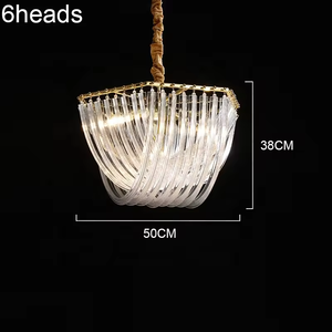 Candelabro de cristal nórdico OEM, modelo europeo, personalidad creativa, luces de dormitorio simples - Product Image 6