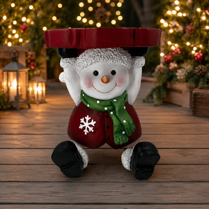 Sgabello da Giardino MGO Natalizio da 45cm, Statuetta di Babbo Natale, Pupazzo di Neve, <span class=keywords><strong>Cervo</strong></span>, Tavolino da Esterno, Decorazione per Patio e Giardino - Product Image 6