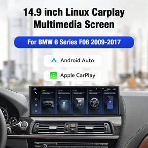 ZWNAV 2560*720p 14.9 นิ้ว รองรับ Apple Carplay สำหรับรถยนต์ BMW ซีรีส์ <span class=keywords><strong>6</strong></span> F06 ปี 2009-2017 ระบบปฏิบัติการ LINUX เครื่องเล่นมัลติมีเดียในรถยนต์ วิทยุติดรถยนต์ ระบบนำทาง GPS - Product Image 2