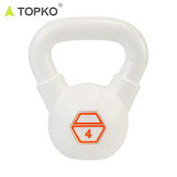 TOPKO Kettlebell professionnelle de haute qualité à usage domestique couleur noir et blanc Gym Fitness bouilloire cloches équipement de gymnastique Kettlebell