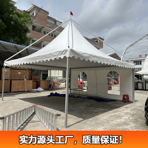 Carpa Piramidal para Exteriores, Gazebo, Carpa Pagoda 4x4m, Tela de Poliéster, Gran Espacio, Uso en Verano, Apertura Automática Rápida, Refuerzo Diagonal - Product Image 3