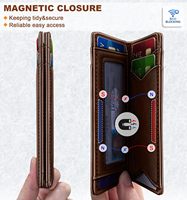 Dompet Kartu Kredit Minimalis Tipis Kulit Asli Pria Mewah dengan Blokir RFID, Logo Kustom, dan Lapisan Katun Organik