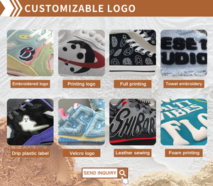 Chaussures de skate personnalisées avec logo, en caoutchouc et PU résistant, chaussures de sport classiques décontractées, baskets pour hommes - Product Image 3