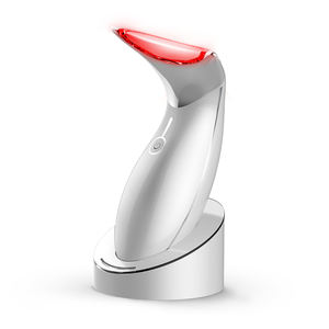 Pemijat leher pemanas elektrik portabel pintar, perangkat kecantikan LED dapat disesuaikan 2024 - Product Image 4