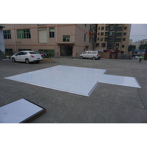 1x1m <b>portable</b> outdoor flooring white wood dance floor for party - Product Image 5