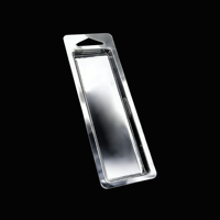 Kemasan Blister Clamshell PET Sekali Pakai yang Dapat Didaur Ulang dengan Embossing untuk Elektronik Konsumen dan Bahan Makanan Grosir
