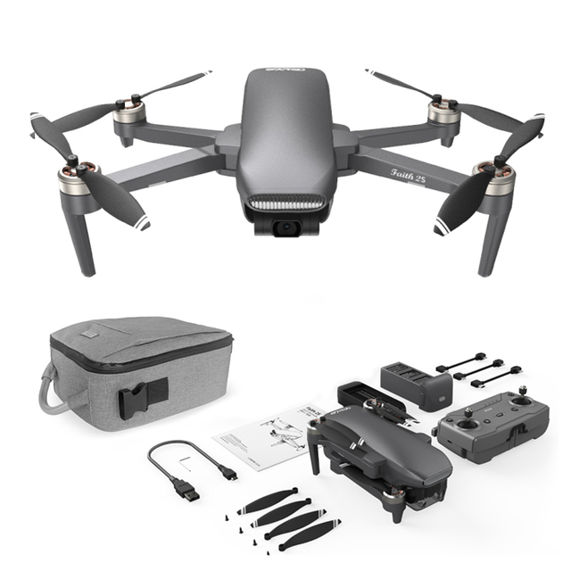 POSK Faith 2S GPS Drone 4K 3-Axis Gimbal 5G WiFi FPV with HD Camera Brushless Motor 5KM Range Easy to Fly Foldable RC Quadcopter