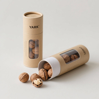 Tubes en papier pour cosmétiques de luxe, tubes en papier ronds pour café et thé, emballage personnalisé en tube de papier avec fenêtre