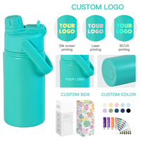 Bouteille isotherme sous vide 12oz, Fournisseur longue durée, Gobelet, Boîte et logo personnalisables pour Magasin de proximité, Enfants, École, Randonnée, Camping